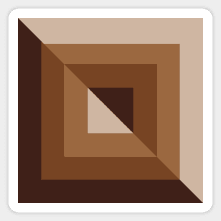 Earth Tones Geo Emboss Sticker